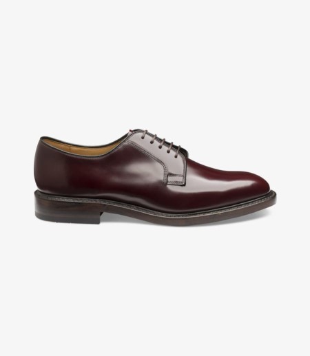 Loake 771 Plain Tie Derby Schuhe Herren Bordeaux | DE8768537
