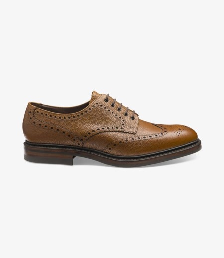 Loake Badminton Brogues Herren Mahogany Grain | DE1373191
