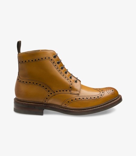 Loake Bedale Brogue Stiefel Herren Tan | DE2720612