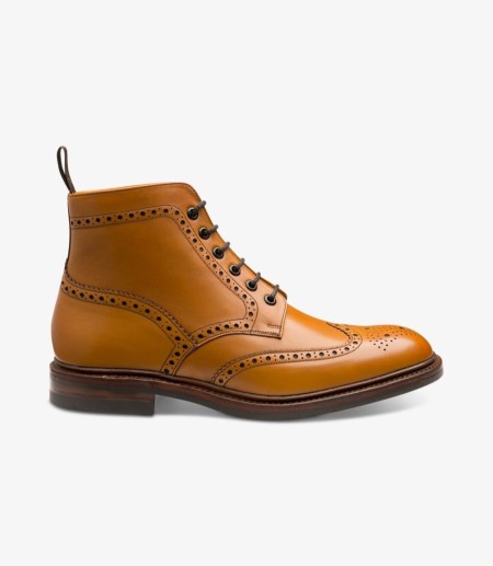 Loake Burford Brogue Stiefel Herren Tan | DE6509069