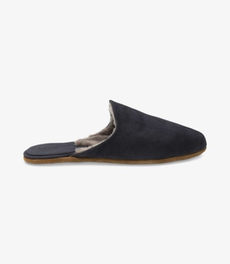 Loake Cavalry Navy Wildleder Hausschuhe Hausschuhe Herren Navy | DE1855631