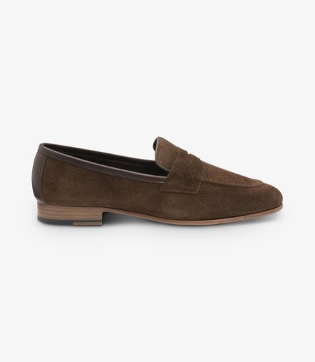 Loake Darwin Dark Brown Wildleder Loafer Loafers Herren Dunkelbraun | DE9880009