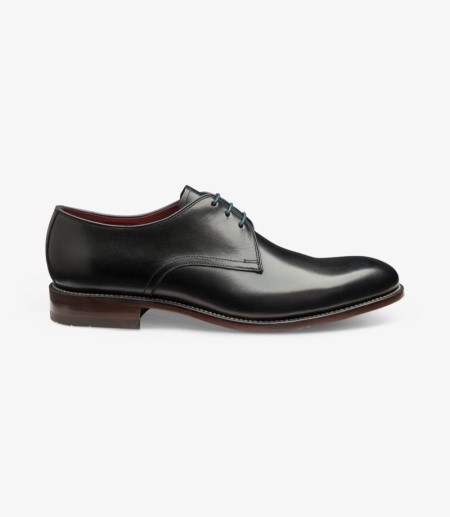 Loake Drake Plain Tie Derby Schuhe Herren Schwarz | DE4583279