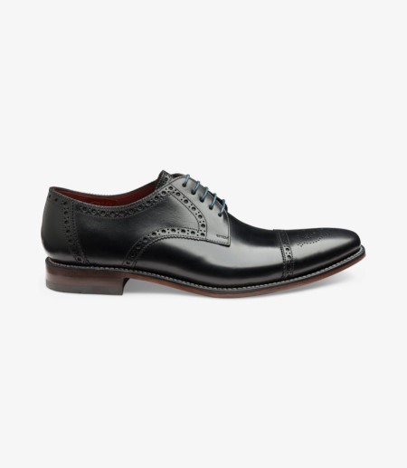 Loake Foley Semi Brogue Semi Brogues Herren Schwarz | DE6721835