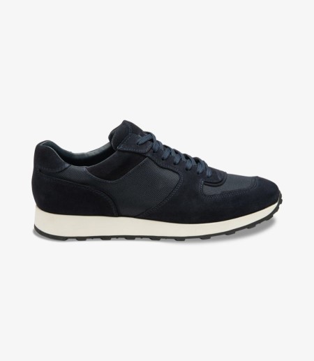 Loake Foster Navy Trainer Sneakers Herren Navy | DE6602488