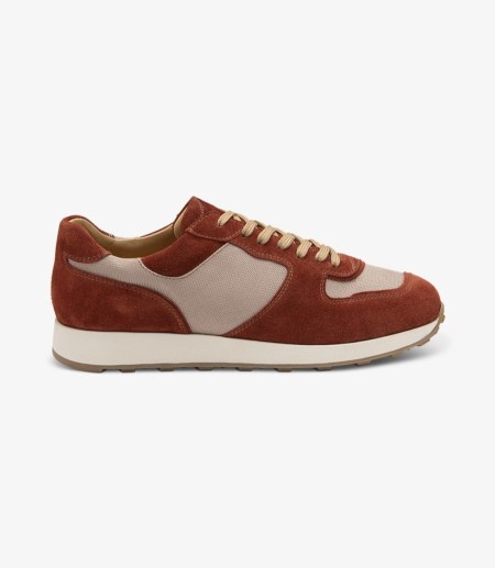 Loake Foster Wildleder Trainer Sneakers Herren Orange | DE3862507