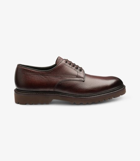 Loake Freud Burgundy Plain-tie Derby Schuhe Herren Bordeaux | DE1534210