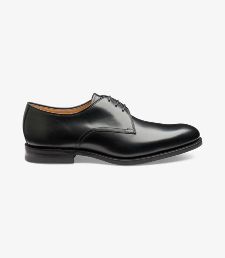 Loake Gable Plain Tie Derby Schuhe Herren Schwarz | DE8264549