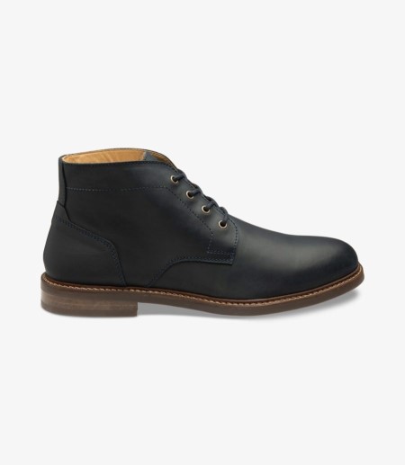 Loake Gilbert Navy Nubuck Boot Chukka Stiefel Herren Navy | DE8972547