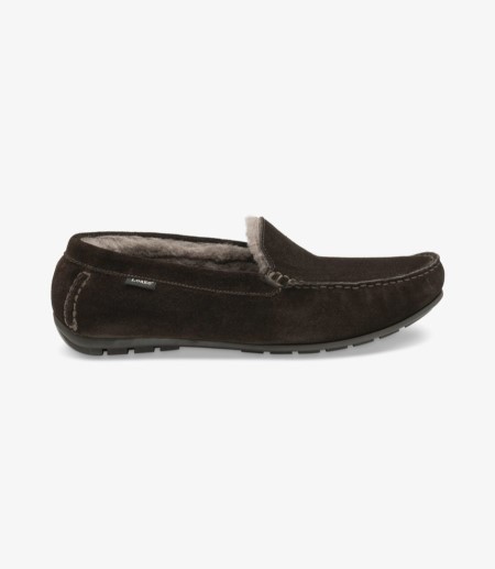 Loake Guards Dark Brown Wildleder Hausschuhe Hausschuhe Herren Dunkelbraun | DE4588573