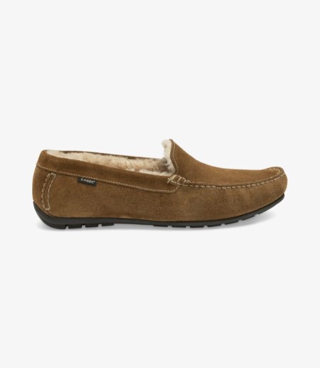 Loake Guards Tan Wildleder Hausschuhe Hausschuhe Herren Tan Suede | DE7040605