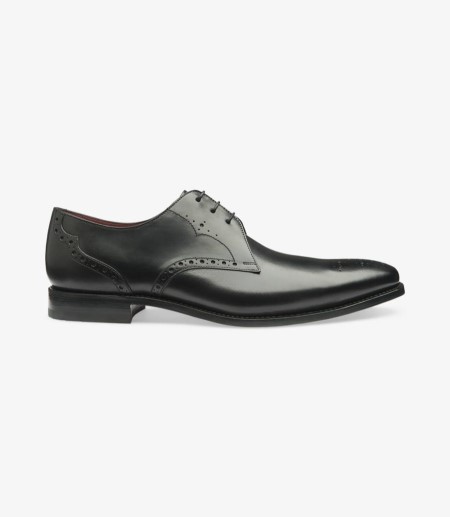 Loake Hannibal Plain Tie Derby Schuhe Herren Schwarz | DE5452151