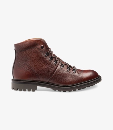 Loake Hiker Wanderstiefel Herren Oxblood Grain | DE6057922