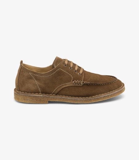 Loake Jimmy Tan Wildleder Plain Tie Derby Schuhe Herren Tan Suede | DE3781794