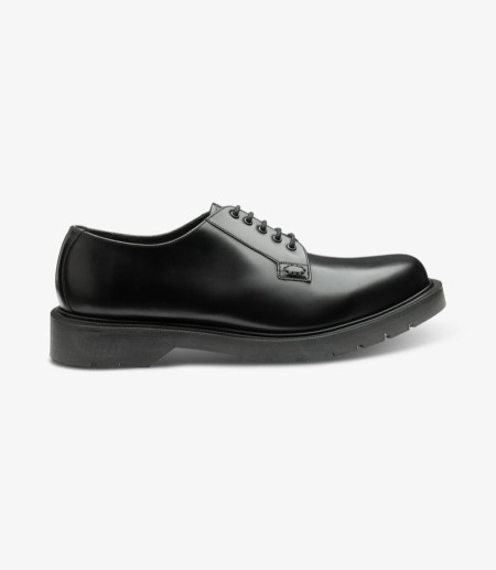Loake Kilmer Black Plain-tie Derby Schuhe Herren Schwarz | DE3053727