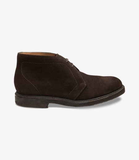 Loake Livingstone Chocolate Brown Wildleder Boot Wüstenstiefel Herren Schokolade Braun | DE6733031