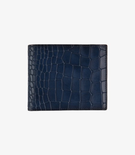 Loake Lombard Leder Wallet Geldbörse Herren Navy | DE0338856