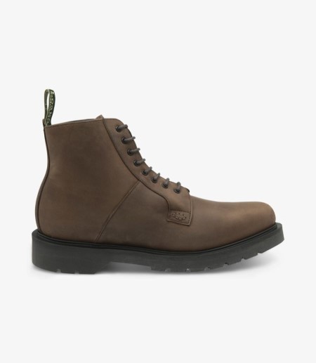 Loake Niro Brown Waxed Wildleder Boot Derby Stiefel Herren Braun | DE0143998