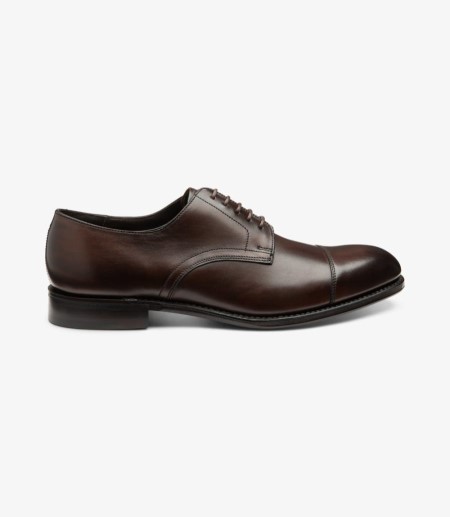 Loake Petergate Kappe-cap Derby Schuhe Herren Scorched Walnut | DE8929015