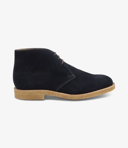 Loake Rivington Navy Wildleder Boot Wüstenstiefel Herren Navy | DE3203337