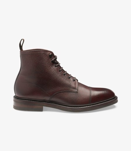 Loake Roehampton Derby Stiefel Herren Oxblood Grain | DE0183885