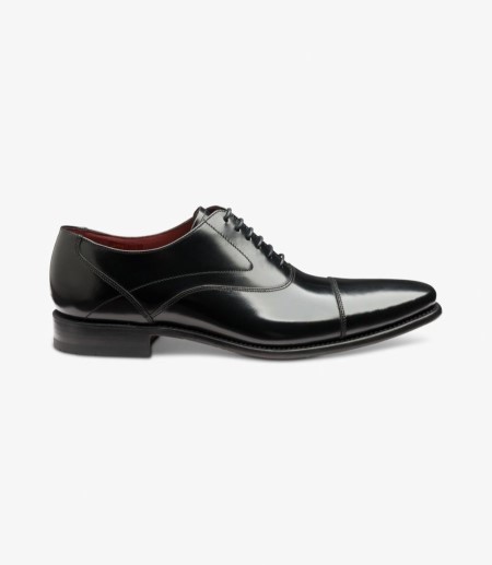Loake Sharp Kappe-cap Oxford Schuhe Herren Schwarz | DE9264842