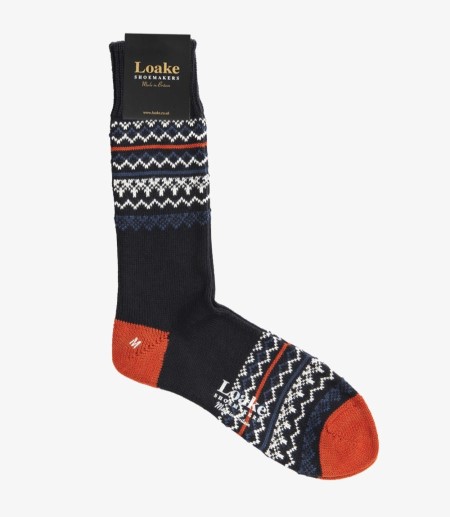 Loake Skye Socks Socken Herren Navy | DE8241058