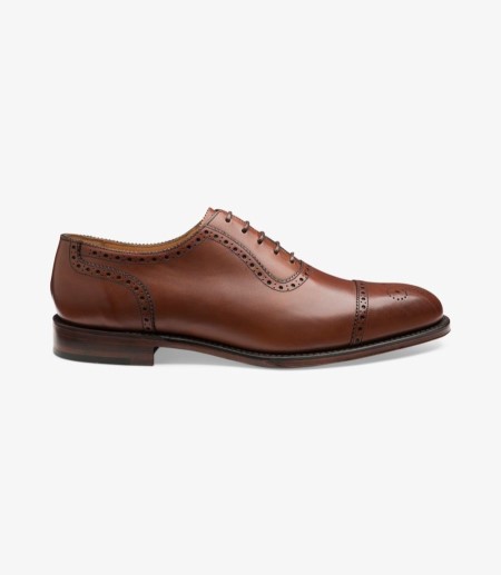 Loake Strand Semi Brogue Semi Brogues Herren Mahogany | DE3871344