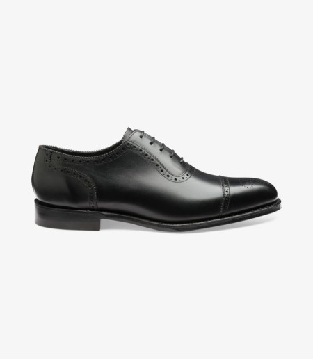 Loake Strand Semi Brogue Semi Brogues Herren Schwarz | DE6193274