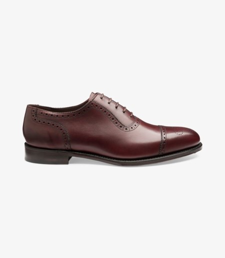 Loake Strand Semi Brogue Semi Brogues Herren Bordeaux | DE8094075